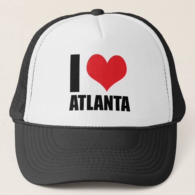 I Liebe Atlanta Truckerkappe (Vorderseite)