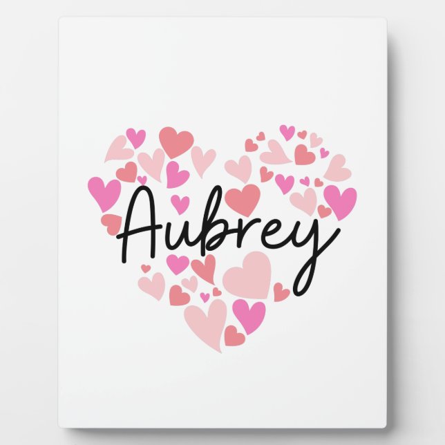 I Liebe Aubrey Fotoplatte (Vorderseite)