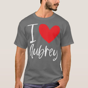 I Liebe Aubrey Name Personalisiert Girl Frau Beste T-Shirt