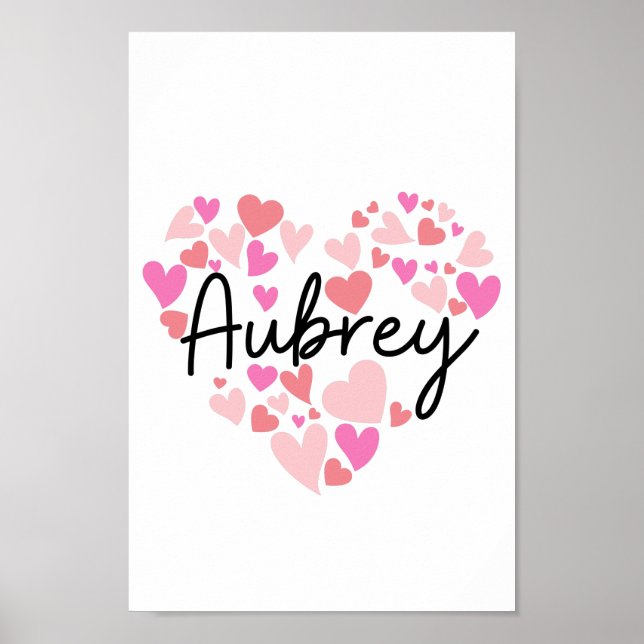 I Liebe Aubrey Poster (Vorne)