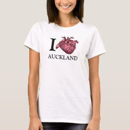 I Liebe Auckland anatomisch richtiges Herz T-Shirt