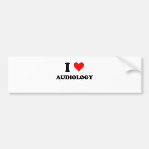 I Liebe-Audiologie Autoaufkleber