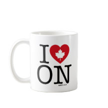 I LIEBE AUF | I Heart Ontario Kanada Personalisier