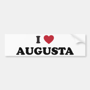I Liebe Augusta Georgia Autoaufkleber