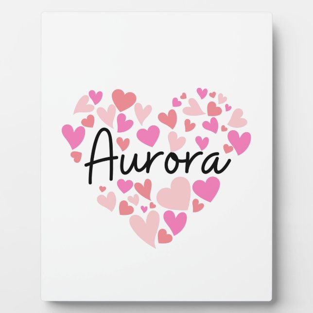 I Liebe Aurora Fotoplatte (Vorderseite)