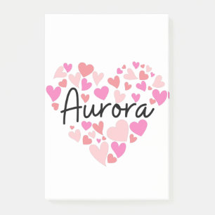 I Liebe Aurora Post-it Klebezettel