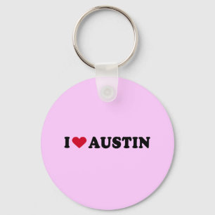 I LIEBE AUSTIN / ICH HERZ AUSTIN SCHLÜSSELANHÄNGER