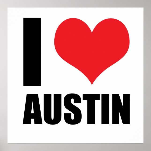 I Liebe Austin Poster (Vorne)