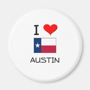I Liebe Austin Texas Magnet