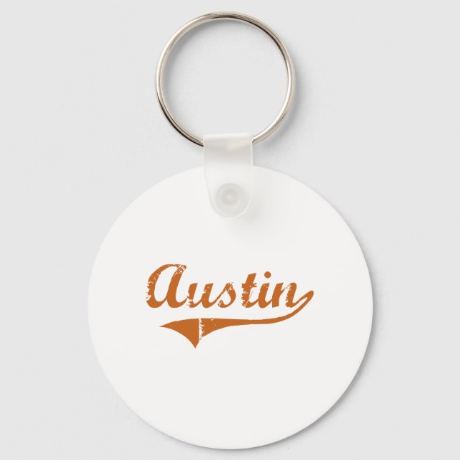 I Liebe Austin Texas Schlüsselanhänger (Vorderseite)