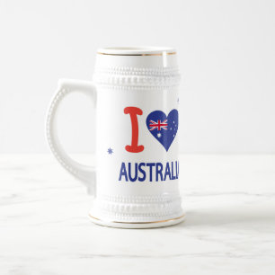 "I LIEBE AUSTRALIA" Australien Tag 26. Januar Bierglas