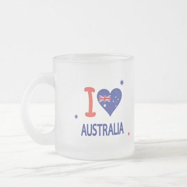"I LIEBE AUSTRALIA" Australien Tag 26. Januar Mattglastasse (Links)