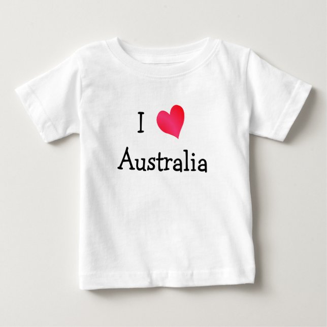 I Liebe Australien Baby T-shirt (Vorderseite)