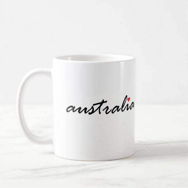 I Liebe Australien Kaffeetasse (Links)