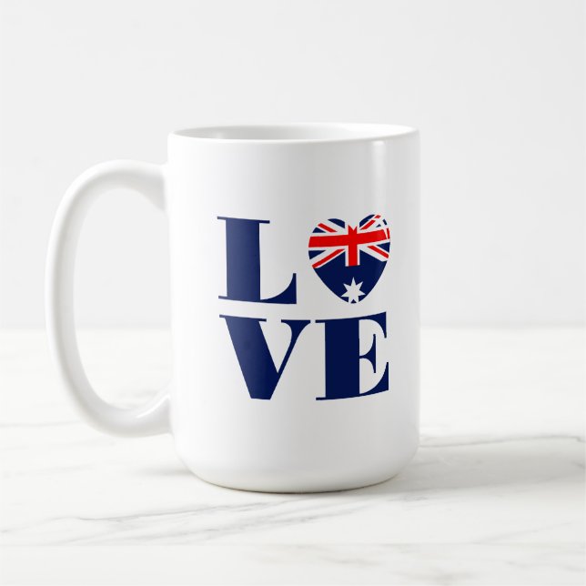 I Liebe Australien Kaffeetasse (Links)