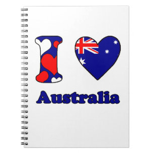 I Liebe Australien Notizblock