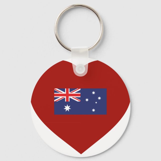 I Liebe Australien Schlüsselanhänger (Vorderseite)
