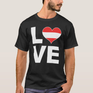 I Liebe Austria Herzenflagge Österreich T-Shirt