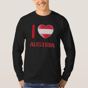 I Liebe Austria My Zuhause My Country Heart Austri T-Shirt