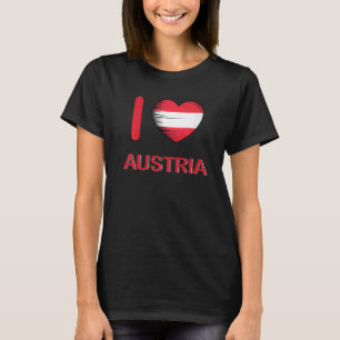 I Liebe Austria My Zuhause My Country Heart Austri T-Shirt