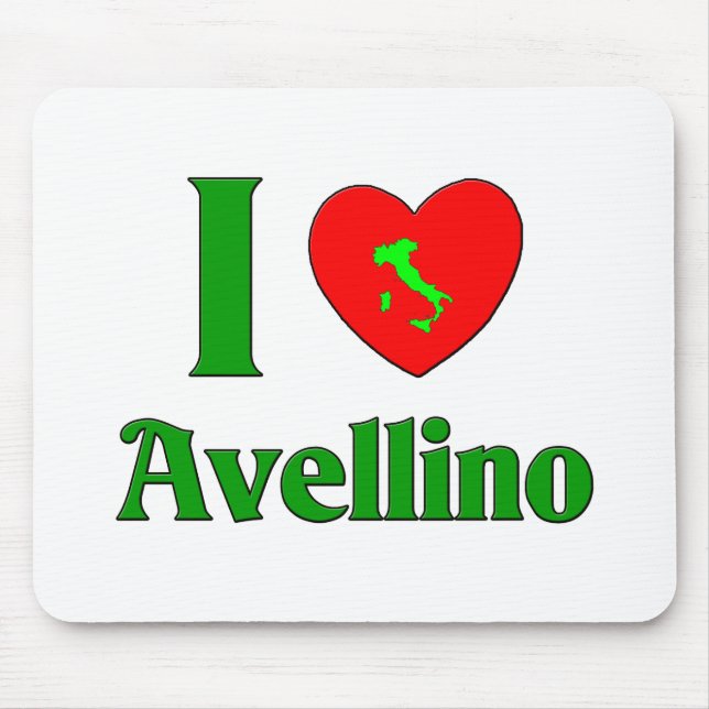 I Liebe Avellino Italien Mousepad (Vorne)