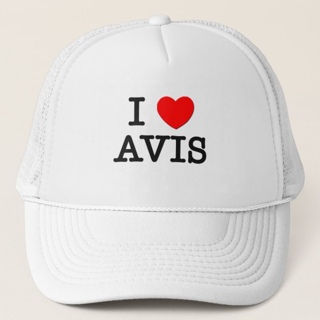 I Liebe Avis Truckerkappe (Vorderseite)