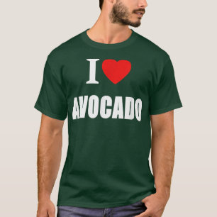I Liebe Avocado für Vegans Vegetarier Männer Fraue T-Shirt