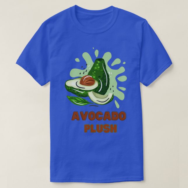 I Liebe Avocado niedlich avocado plush 2 T-Shirt (Design vorne)