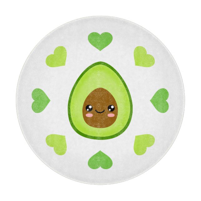 I Liebe Avocado Schneidebrett (Vorderseite)