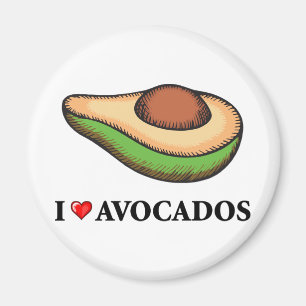 I Liebe-Avocados Magnet
