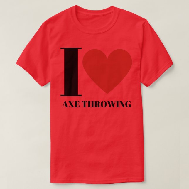 I Liebe Ax Throwing 3 T-Shirt (Design vorne)