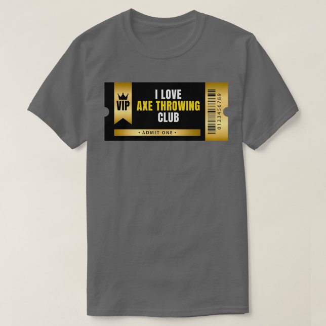 I Liebe Ax Throwing T-Shirt (Design vorne)