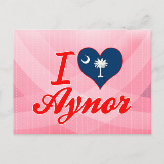I Liebe Aynor, South Carolina Postkarte