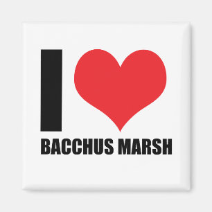 I Liebe Bacchus Marsh Magnet