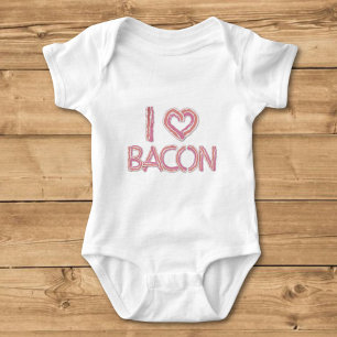 I Liebe Bacon Baby Strampler