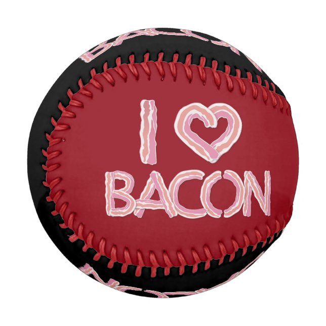 I Liebe Bacon Baseball (Vorderseite Links)