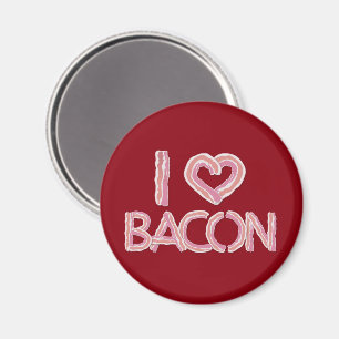 I Liebe Bacon Magnet