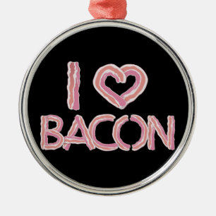 I Liebe Bacon Ornament Aus Metall