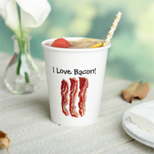 I Liebe Bacon Pappbecher