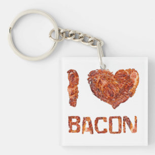 I Liebe Bacon Schlüsselanhänger