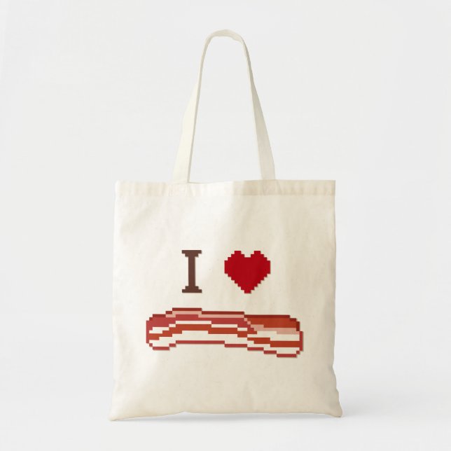 I Liebe Bacon Tragetasche (Vorne)