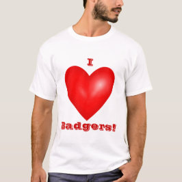 I Liebe Badgers Unisex T-Shirt