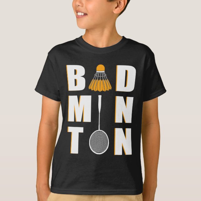 I Liebe Badminton - Badminton T-Shirt (Vorderseite)