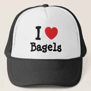 I Liebe Bagels T - Shirt Truckerkappe