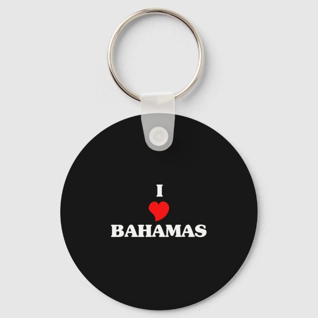 I Liebe Bahamas Schlüsselanhänger (Vorderseite)