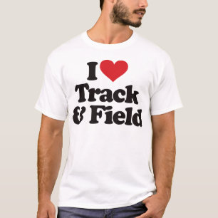 I Liebe-Bahn und Feld T-Shirt