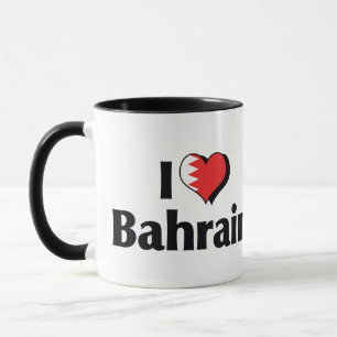 I Liebe Bahrain Flag Tasse
