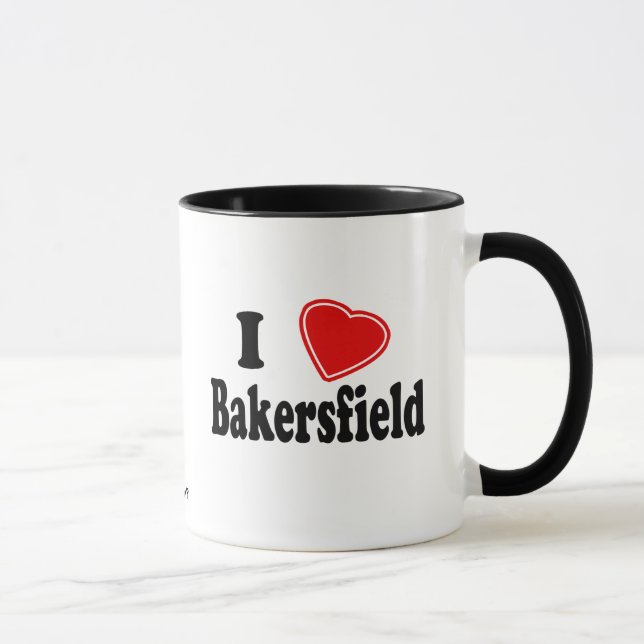 I Liebe Bakersfield Tasse (Rechts)