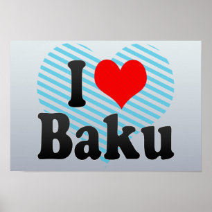 I Liebe Baku, Azerbaijan Poster