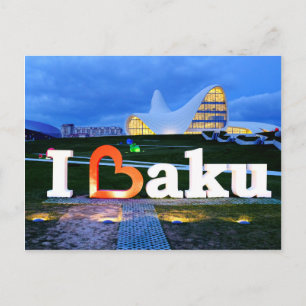 I Liebe Baku Postkarte